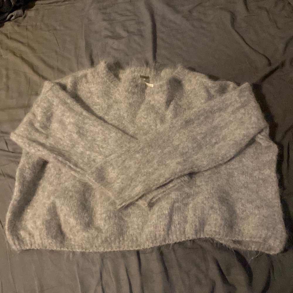 Free People Cropped Sweater sz Small Alpaca Wool
